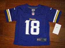Camiseta deportiva para niños pequeños 2T-4T Nike Justin Jefferson Minnesota Vikings Team color juego