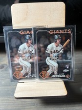 Wade Meckler Topps Chrome Rookie Card Lot x2. San Francisco Giants Rookie