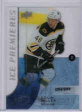 Colin Miller 15-16 Upper Deck Ice Premieres Rookie /999 #173 Boston Bruins