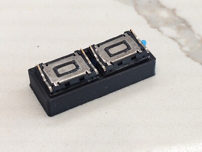 15x11 mm Sugar Cube Dual Speakers & Baffle 8ohm Fits n scale tenders & coaches