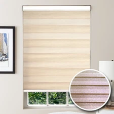 Window Custom Blinds Twin-Metal Light Filtering Zebra Roller Shade Custom Made