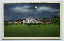 Winchester Virginia Handley High School Moonlight Postcard