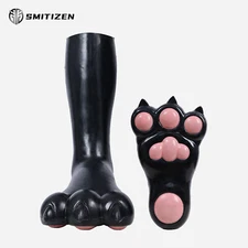 Smitizen Silicone Black And Pink Three-toed Beast Paws for Halloween Party Cos