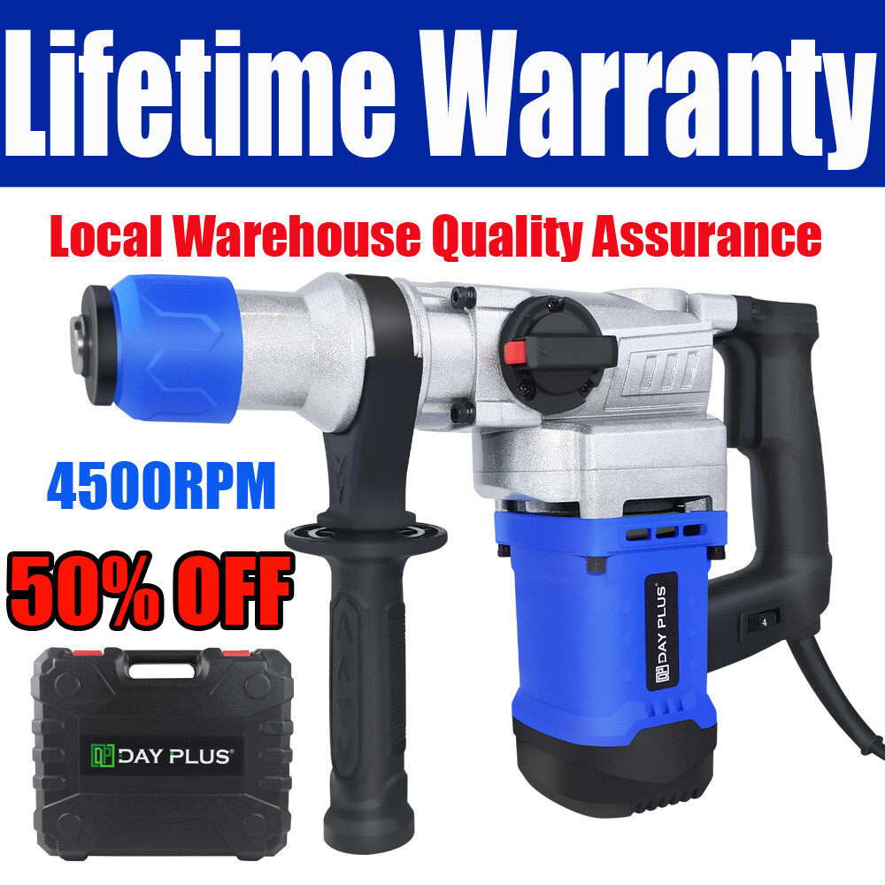 3500W SDS Plus Heavy Duty Electric Rotary Hammer Drill with Bits