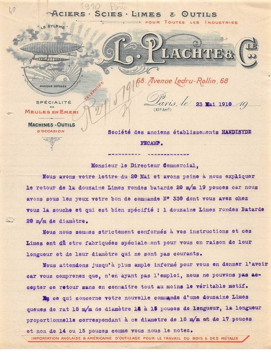 Invoice.AM24186.Paris.1910.Dubouchet Colomb.Limes.Graters.Steel