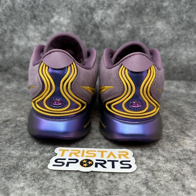 Nike Lebron XXI Basketball Shoes GS Size 6.5Y Violet Dust Gold