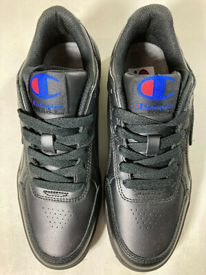 Champion Ladies' Super C Court Lace Up Sneakers G/A - Select Size (Black)