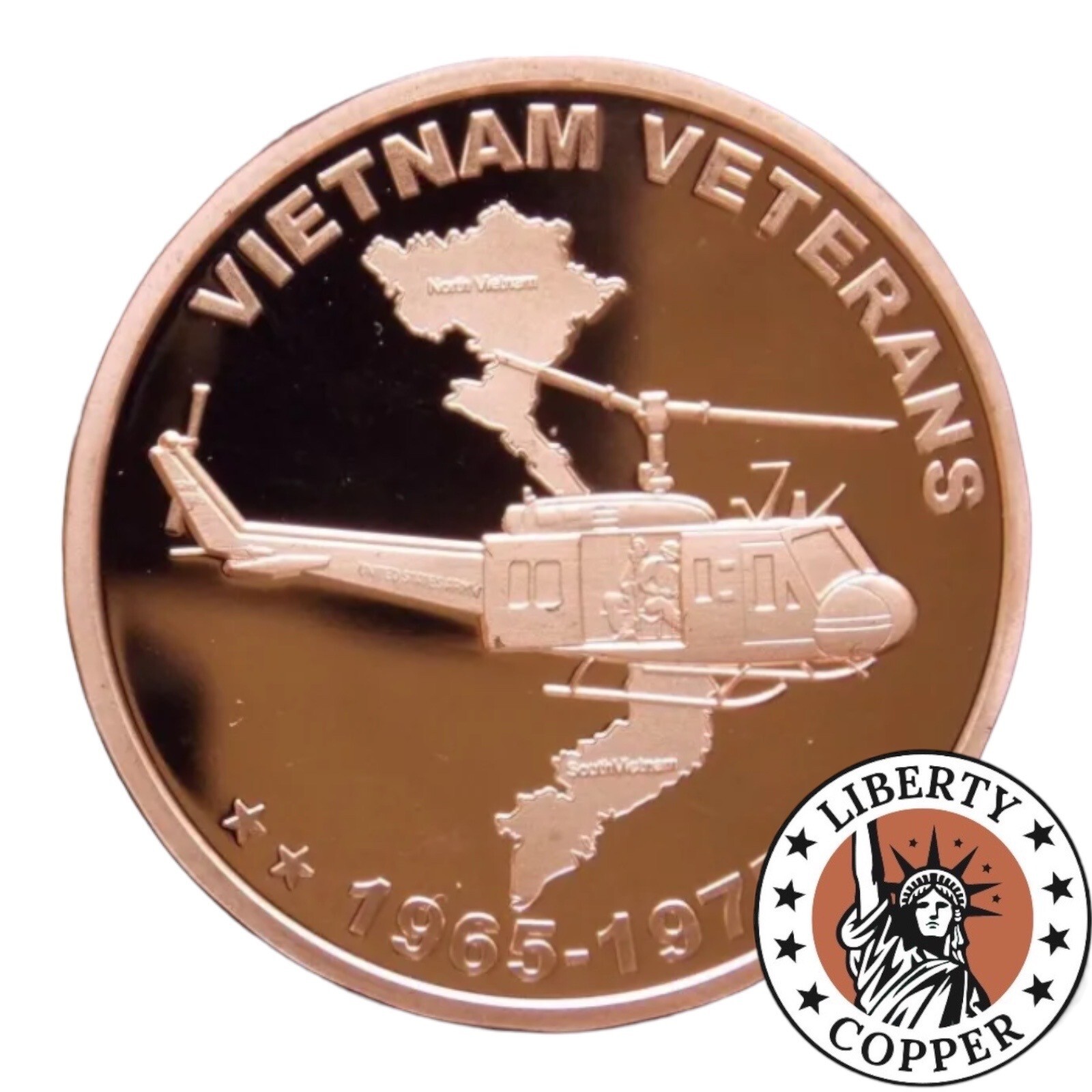(100) VIETNAM VETERANS 1 OZ COPPER ROUNDS LOON TRADING ONE OUNCE eBay