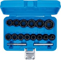 "Bgs Spiral-Profil-SteckschlüSsel-Satz, Schraubenausdreher SW 8 - 27 Mm, (1/2\")"