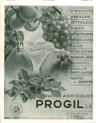 Alte Werbung Agrarprodukte Progil S. A. 1941 aus Zeitschrift A.G