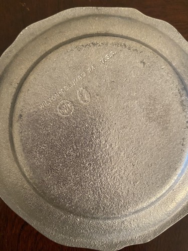5 Vintage Wilton Columbia PA USA Spices Engraved Pewter Metal Coasters 4.5” D - 第 9/13 張圖片