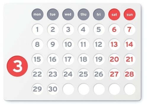 Kikkerland Futuro Perpetual Calendar