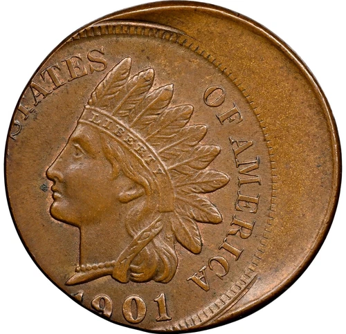 20% Off Center Uncirculated 1901 1C  Indian Head Penny NGC MS-64 BN