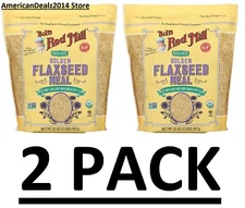 Bob's Red Mill Organic Golden Flaxseed Meal 32 oz Gluten-Free (Total 64 oz)