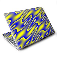 Skins for Lenovo Yoga 710 11" decals wrap Neon Blue Yellow trippy