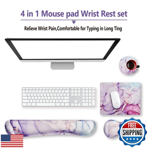 ArtSo Keyboard Wrist Rest and Mouse Pad with Wrist Support Set Ergonomic Coas - 第 2/5 張圖片