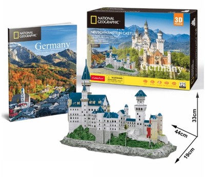 3D Puzzle NATIONAL GEOGRAPHIC NEUSCHWANSTEIN CASTLE CubicFun