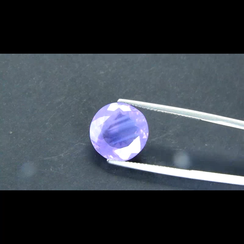 Increíble piedra preciosa de cuarzo color lavanda natural de 13,6 mm de forma redonda de 7,75 quilates - Vídeo 1 de 1