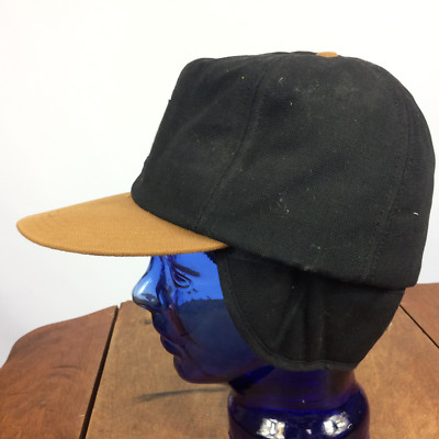 Vintage 80s 90s Carhartt Insulated Winter Work Canvas Hat Cap M