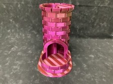 Castle Dice Tower Randomizer rose/gold 7 1/2 inches tall