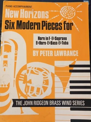 SIX PIECES MODERNES pour CORNE, TUBA avec PIANO ACC. - VENT EN LAITON - GC - Photo 1/2