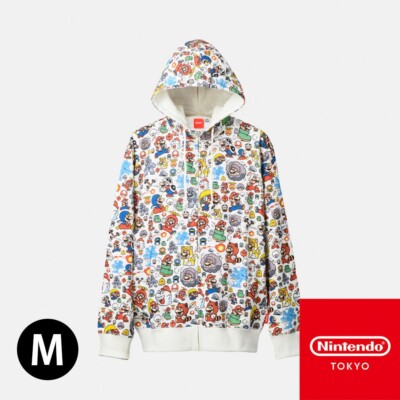 Nintendo Parker Hoodie Super Mario power up M size Length 67 x Width 55cm