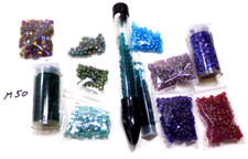 SIZE 6/0  LARGE  CRAFT SEED BEADS 150 g   5.3 OZ  LOT M50 bon88craft