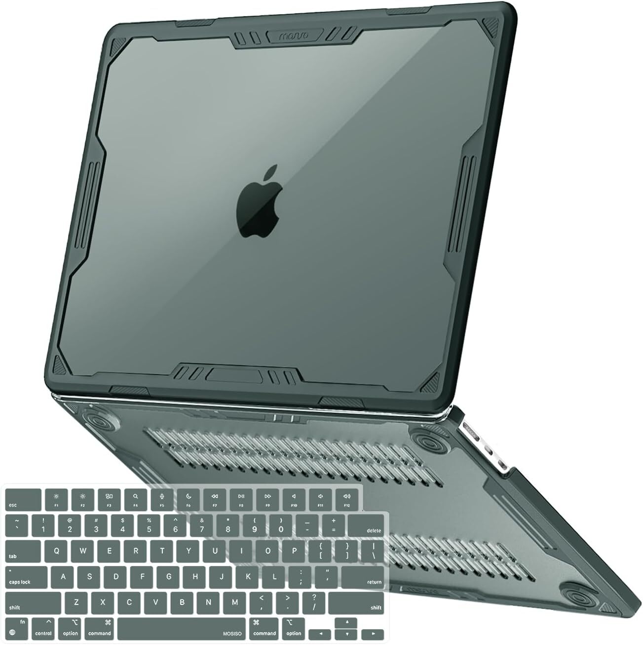 MOSISO Heavy Duty Hard Shell for 2025-2022 MacBook Air 13 with Keyboard Cover