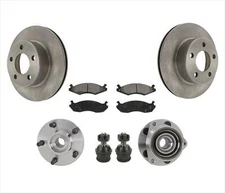 Front Brakes Disc Rotors Pads 7Pc Fits For Jeep Cherokee 4 Wheel Drive 84-89