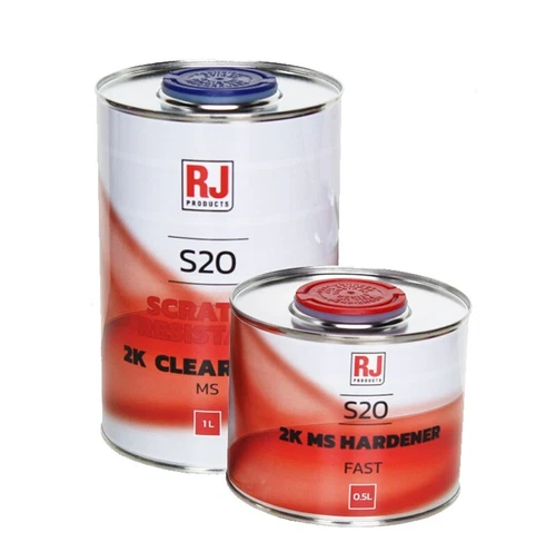 2K CLEAR COAT 1.5L KIT PREMIUM LACQUER FAST HARDENER S20 MS SCRATCH RESISTANT