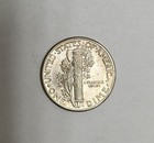 1943-P Mercury Dime BU Full Split Bands Ungraded Uncertified — photo 2