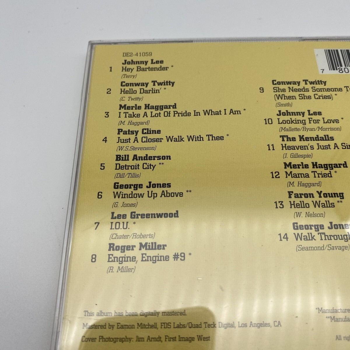 Hello Country DE2-41059 CD Twitty Haggard Cline Greenwood