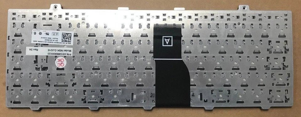 Genuíno Dell Studio 1450 XPS L501 Teclado Latino Espanhol P/N: DJ8GM [U] - Imagem 2 de 2