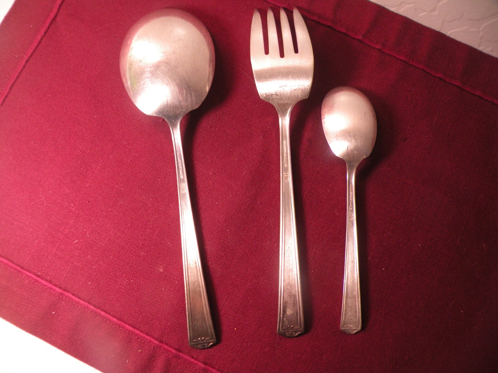 CENTURY International Silver Plate 1923 Casserole Spoon Serving Fork Sugar Spoon