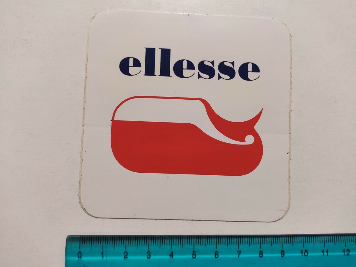 ADESIVO VINTAGE STICKER AUTOCOLLANT AUFKLEBER ELLESSE ANNI '80