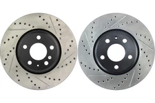 Front PAIR Stoptech Disc Brake Rotor for 2012-2016 Audi A4 Quattro (42335)
