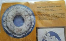 Creative Circle "Touch O" Country Wreath" Candlewicking Kit Size 16" diameter
