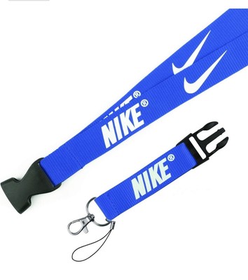 blue nike keychain