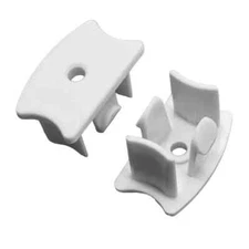 2 pcs Champion Bottom Rail End Cap for Cordless 1in Horizontal Vinyl Blinds