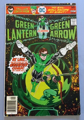 GREEN LANTERN #90, GREEN ARROW, DC COMICS, BRONZE AGE, GD-VG, 1976