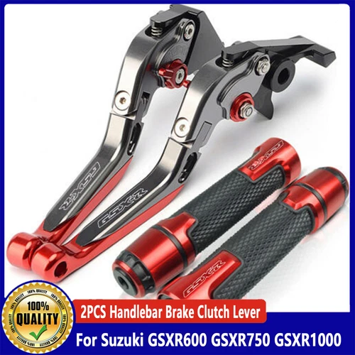 Adjustable Motorcycle Handlebar Brake Clutch Lever For Suzuki GSXR600 GSXR750 - Imagen 7 de 12
