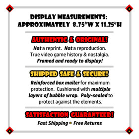 Videogioco retr&ograve; incorniciato Indiana Jones e l'ultima crociata NES 1993 arte da parete