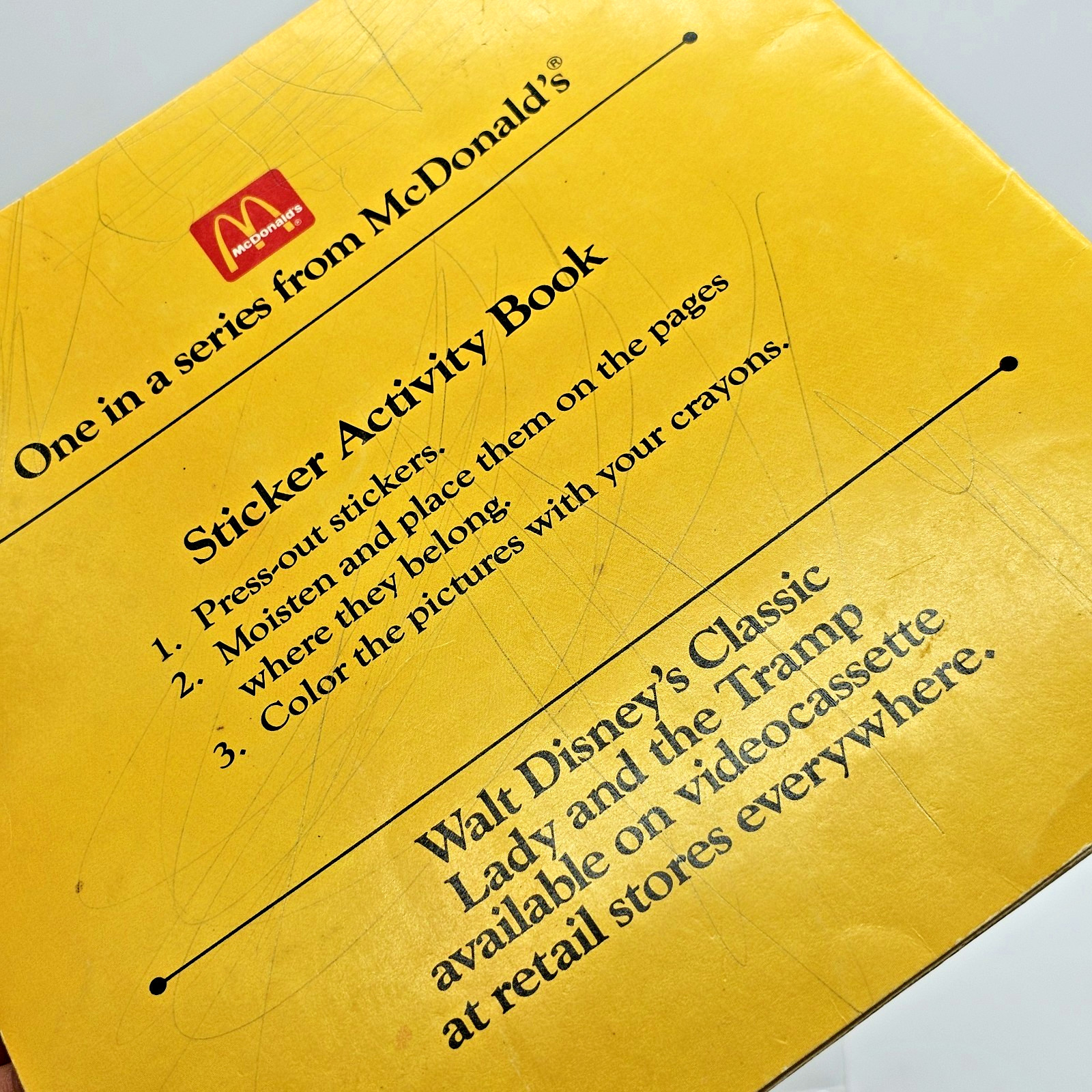 McDonald's American Tail: Fievel's Boat Trip & Lady and the Tramp Sticker Book