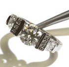 Frank Rubel 14k white gold diamond 1.58ct GIA round SI1 K engagement ring Deco — photo 10