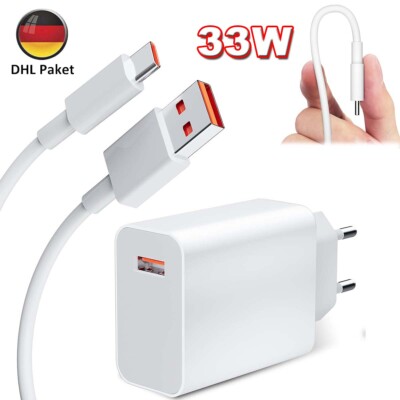 33W USB C Ladegerät für Xiaomi Pad 5 11 Lite 11i 10S 10 Pro/Redmi Note 11 11s DE