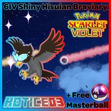 ✨Shiny Hisuian Braviary 6IV✨ Pokemon Scarlet & Violet 🚀Fast🚀