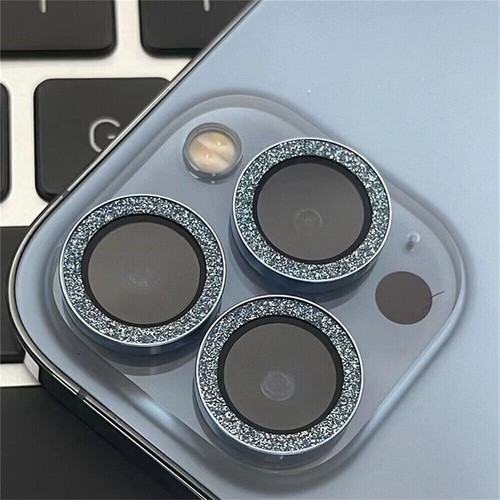 Glitter Camera Lens Protector Tempered Glass For iPhone 15 14 13 12 11 Pro Max - Photo 18 sur 39