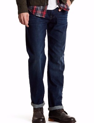 Retail $198 NWT Men/'s 7 For All ManKind Slimmy Slim Straight Leg Jeans
