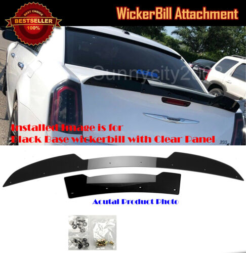 Blackout Decklid Gurney Flap Wicker bill For 11-Up Chrysler 300 300C Spoiler - 第 1/8 張圖片
