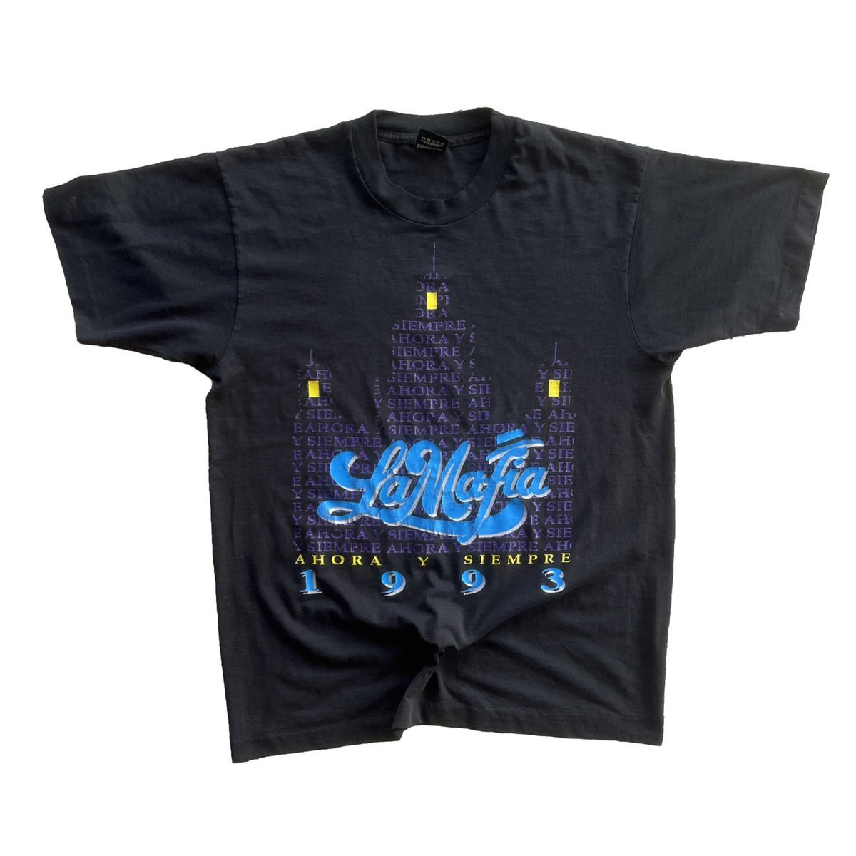 1993 La Mafia Ahora Y Siempre Vintage Latino Music Tour Merch Tee